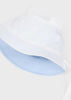 Cappello cotone reversibile bianco e azzurro neonato Mayoral - ErreGiModaBimbo