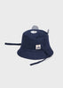 Cappello cotone reversibile  blu e bianco neonato Mayoral