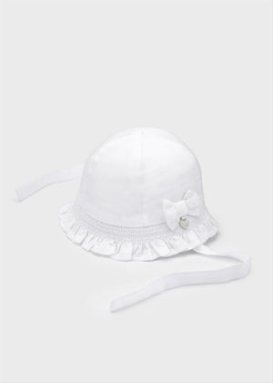Cappello lyocell supersoft doppio strato neonata Mayoral bianco - ErreGiModaBimbo