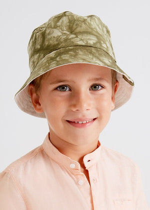 Cappello pescatore reversibile bambino Mayoral verde-Beige - ErreGiModaBimbo