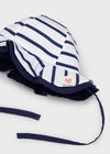 Cappello reversibile neonata Mayoral righe blu - ErreGiModaBimbo