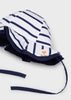 Cappello reversibile neonata Mayoral righe blu - ErreGiModaBimbo