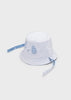 Cappello reversibile neonato Newborn bianco-blu stelle - ErreGiModaBimbo