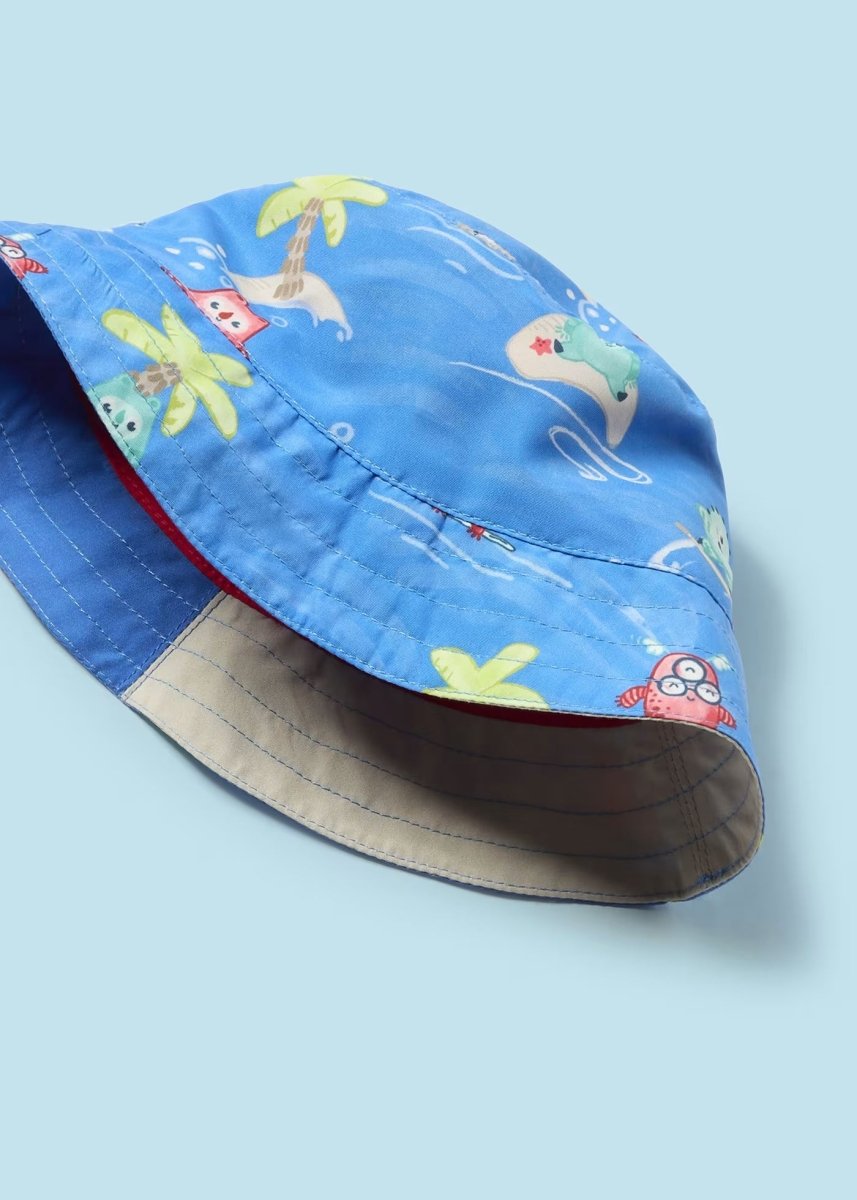 Cappello mare reversibile neonato Mayoral Monster Mayoral Blu