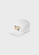 Cappello skater ricamato bianco cotone bambino Mayoral - ErreGiModaBimbo