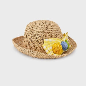 Cappello sombrero bambina Mayoral fioccofiori giallo - ErreGiModaBimbo