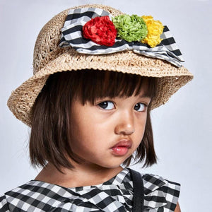 Cappello sombrero bambina Mayoral fioccofiori nero - ErreGiModaBimbo
