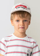 Cappello stampa dinosauri ricamo "ADVENTURE" cotone bambino Mayoral - ErreGiModaBimbo