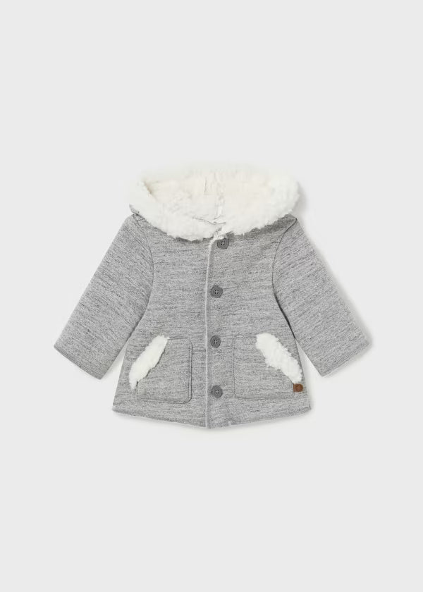 Cappotto dettagli pellicciotto neonati Mayoral Newborn - ErreGiModaBimbo