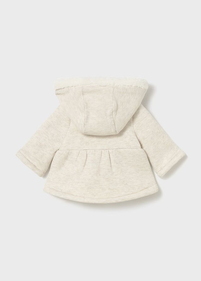 Cappotto fodera pellicciotto neonata Mayoral Newborn crema Mayoral 0-1 Mesi 55cm