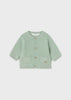 Cardgina tricot in filo di cotone neonato Mayoral Newborn verde