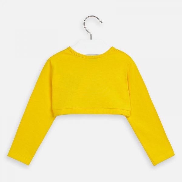 Cardigan bambina Mayoral basico colore Giallo - ErreGiModaBimbo