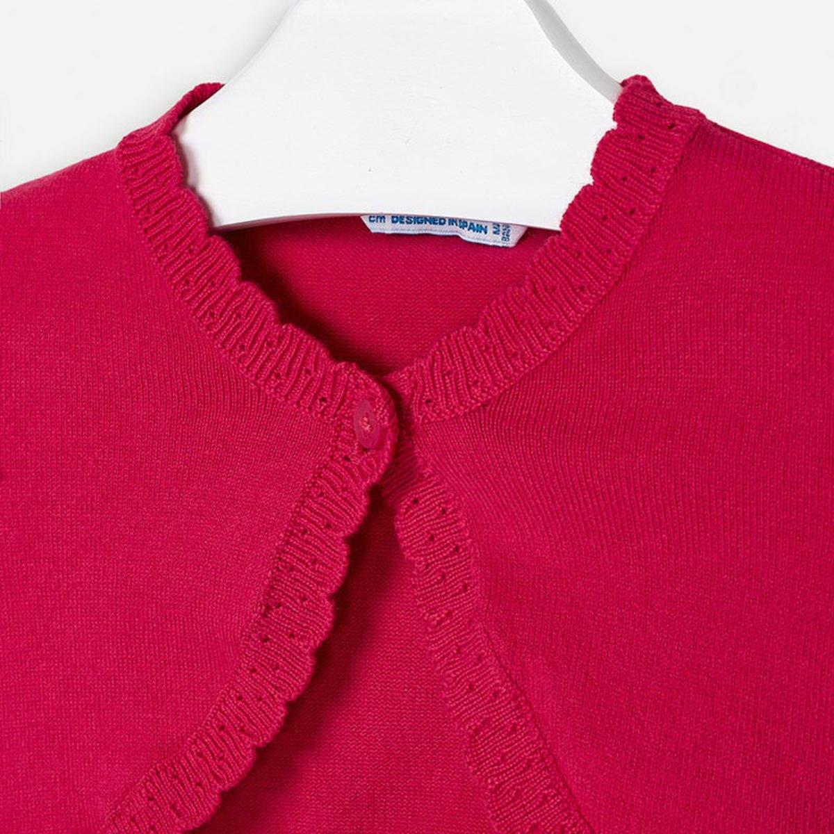 Cardigan bambina Mayoral basico Fragola - ErreGiModaBimbo