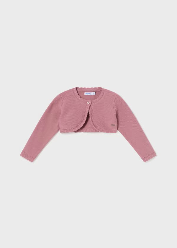 Cardigan coprispalle tricot neonata Mayoral rosa scuro - ErreGiModaBimbo