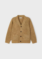 Cardigan in maglia bottoni bambino Mayoral Castagna - ErreGiModaBimbo