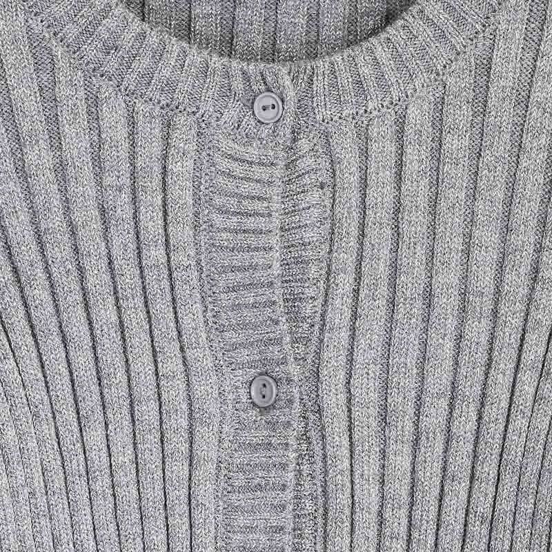 Cardigan manica lunga ragazza Mayoral a coste grigio - ErreGiModaBimbo