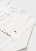 Cardigan neonata Mayoral bolerino tricot cotone sostenibile bianco - ErreGiModaBimbo
