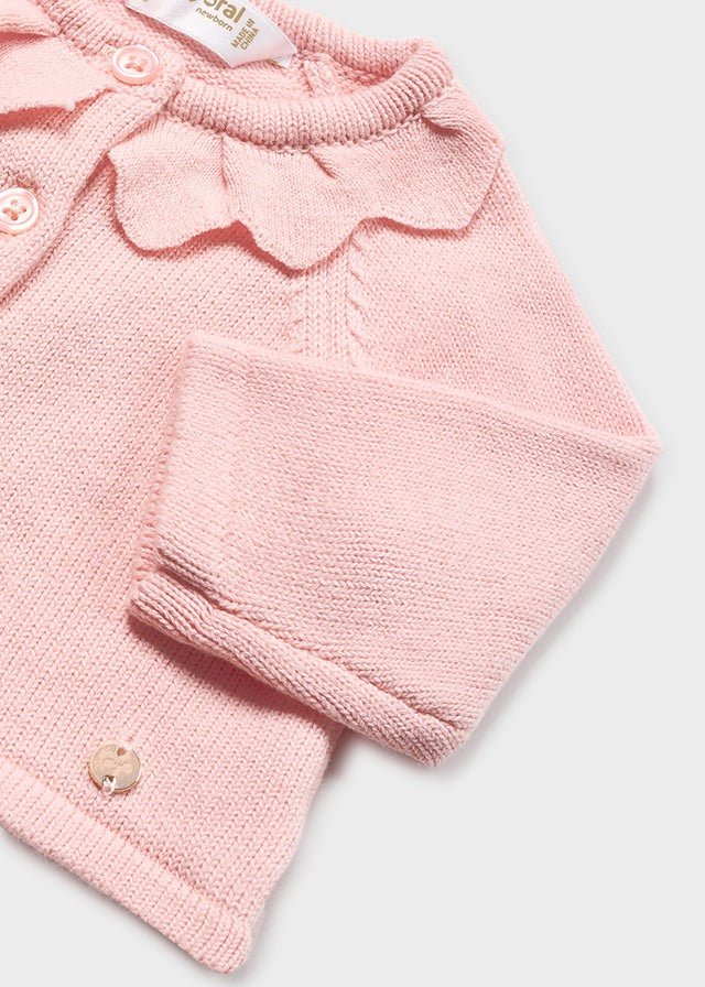Cardigan tricot rosa con calzamglia neonata Mayoral Newborn - ErreGiModaBimbo