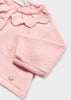Cardigan tricot rosa con calzamglia neonata Mayoral Newborn