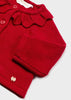 Cardigan tricot rosso con calzamglia neonata Mayoral Newborn - ErreGiModaBimbo
