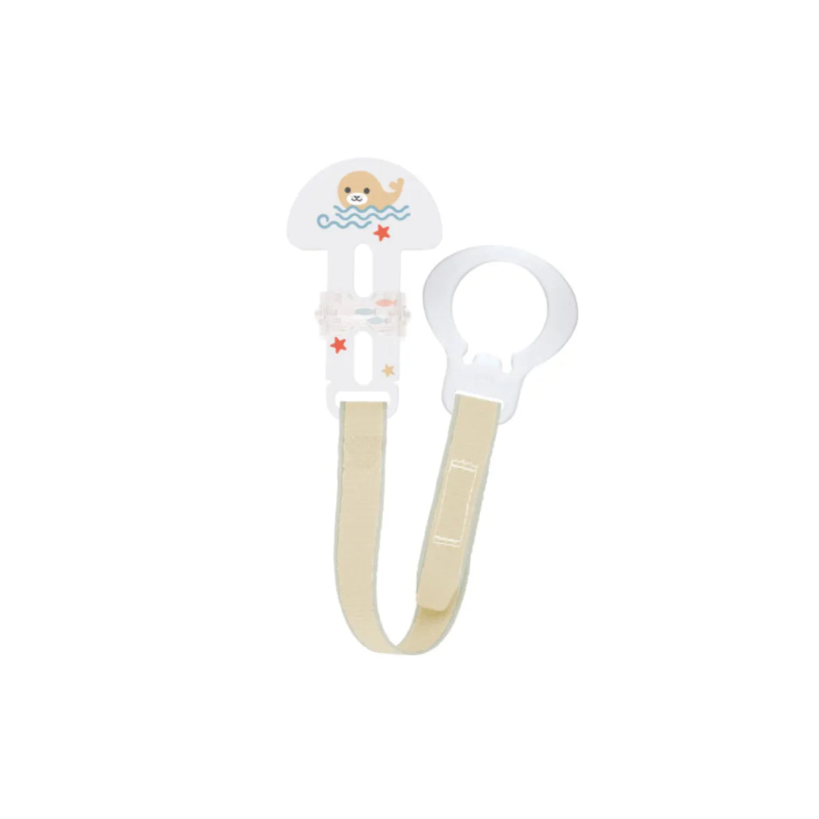Catenella portaciuccio MAM clip & cover neutro