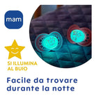 Succhietti con illuminazione notturna e disegni di animali, materiali bio-circolari
