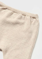 Completo 2 pezzi filo cotone neonata Mayoral Newborn panna e beige - ErreGiModaBimbo