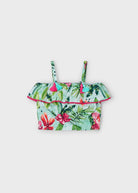 Completo blusa e pantagonna fresco cotone bambina Mayoral floreale Mayoral Verde