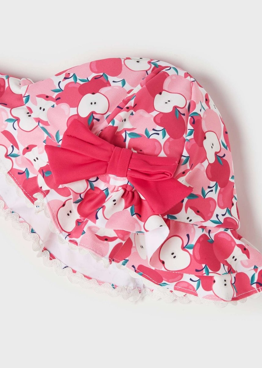 Completo costume da bagno neonata Mayoral floreale fuscia - ErreGiModaBimbo