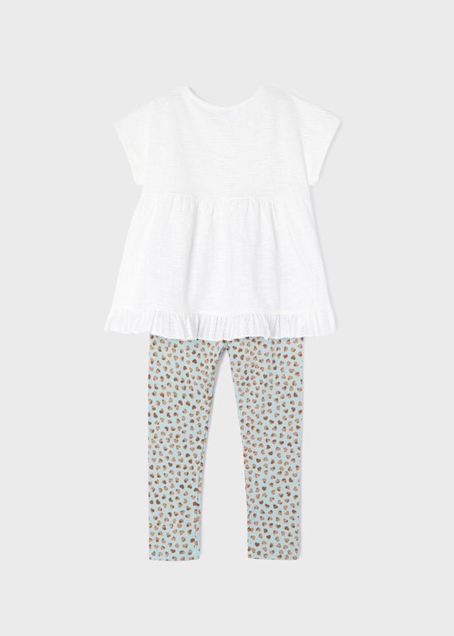 Completo esitvo bambina Mayoral leggings stampato - ErreGiModaBimbo