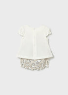 Completo estivo neonata Mayoral Newborn bianco e beige orsetti o cuori Mayoral 0-1 Mesi 55cm