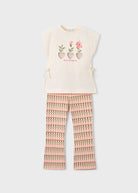 Completo bambina con maglietta e leggings coordinati
