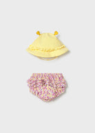 Completo mare costume e cappello neonata Mayoral Newborn giallo multicolor Mayoral 0-1 Mesi 55cm