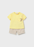 Completo neonato Mayoral Newborn safari giallo bianco o giallo e beige Mayoral 0-1 Mesi 55cm