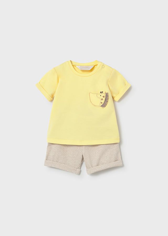 Completo neonato Mayoral Newborn safari giallo bianco o giallo e beige Mayoral 0-1 Mesi 55cm