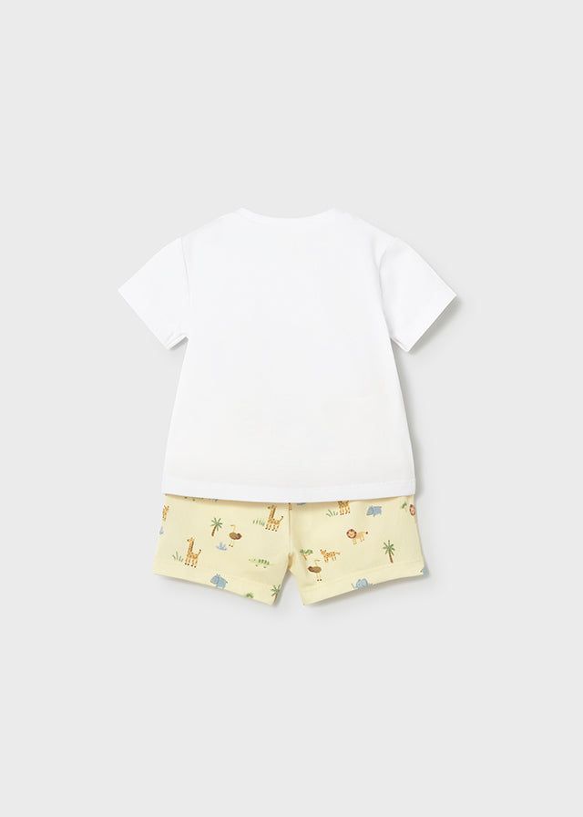 Completo neonato Mayoral Newborn safari giallo bianco o giallo e beige Mayoral 0-1 Mesi 55cm