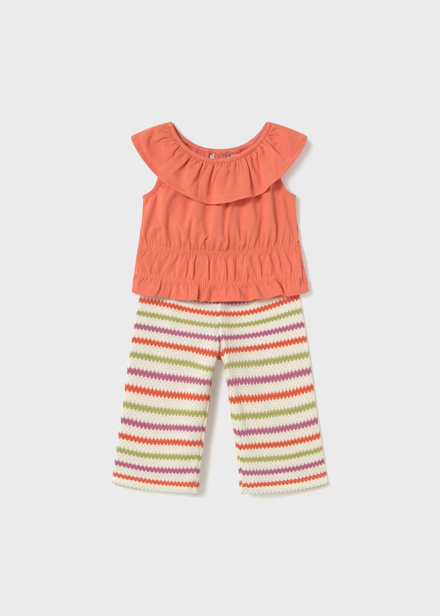 Completo pantalone e top neonata Mayoral arancio carota Mayoral Arancione