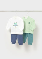 Completo tuta manica lunga neonato Mayoral Newborn verde o bianco Mayoral 0-1 Mesi 55cm