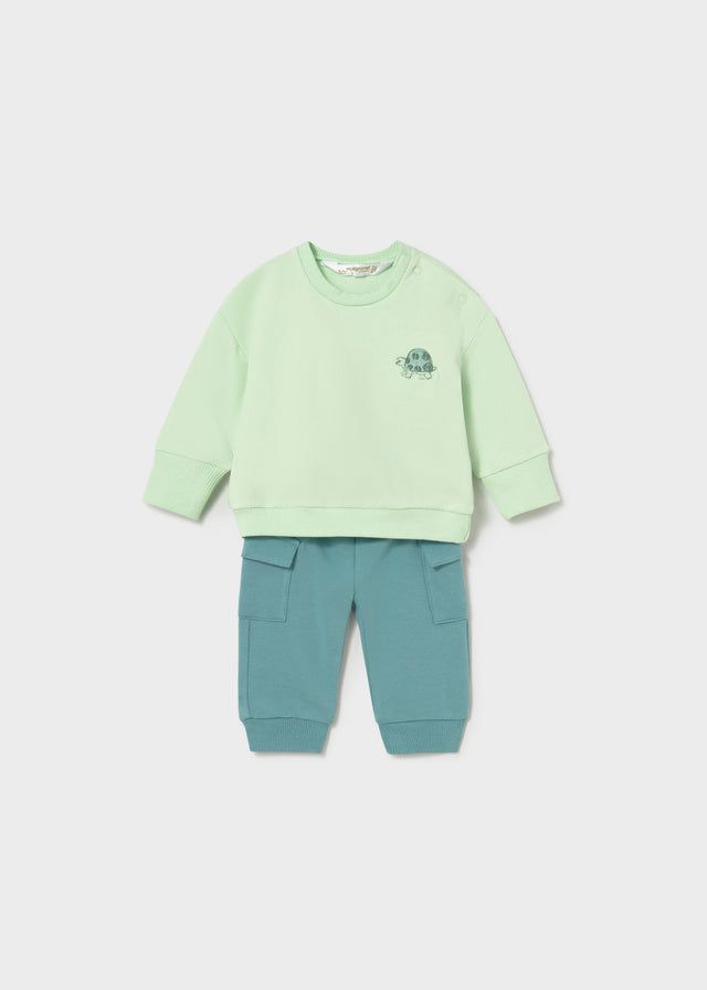 Completo tuta manica lunga neonato Mayoral Newborn verde o bianco Mayoral 0-1 Mesi 55cm