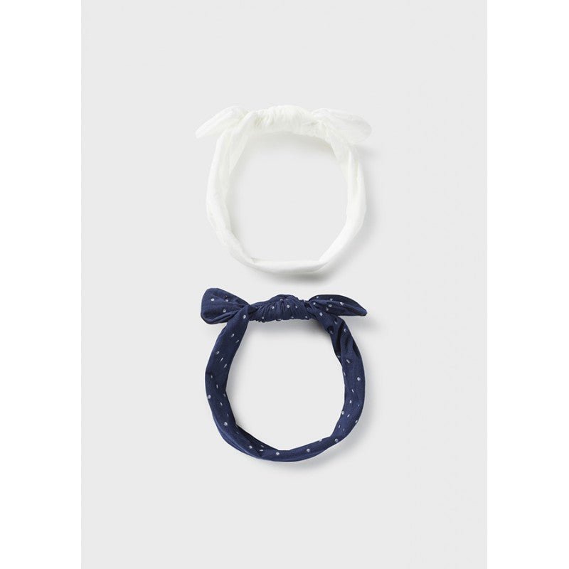 Confezione da 2 fasce per neonata Mayoral blu e bianco - ErreGiModaBimbo