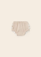 Copri pannolino con volant cotone neonata Mayoral Newborn beige - ErreGiModaBimbo