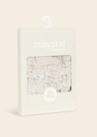Copri pannolino con volant cotone neonata Mayoral Newborn beige - ErreGiModaBimbo