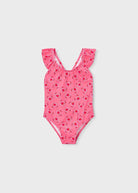 Costume bagno intero bambina Mayoral geranio con stampa di granchi