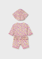 Costume mare intero con cappello protezione solare neonata Mayoral Newborn fantasia multicolor Mayoral 0-1 Mesi 55cm