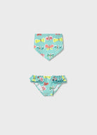 Costume neonata turchese farfalle con fazzoletto Mayoral Mayoral 6 Mesi 68cm