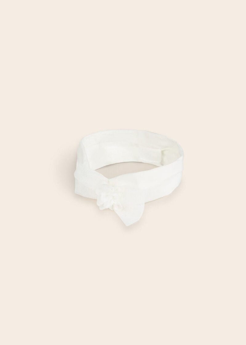 Fascetta capelli neonata Mayoral Newborn panna - ErreGiModaBimbo