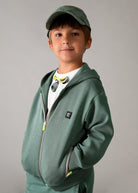 Felpa bambino verde alga Mayoral con cerniera Mayoral 2 Anni 92cm