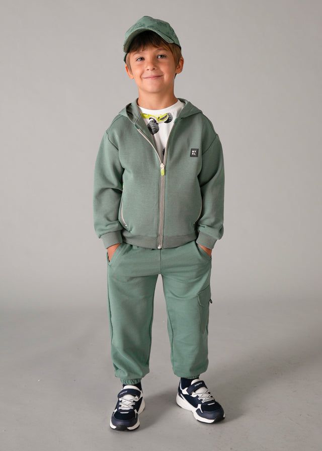 Felpa bambino verde alga Mayoral con cerniera Mayoral 2 Anni 92cm