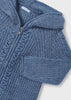 Felpa zip bambina Mayoral tricot blu indaco - ErreGiModaBimbo