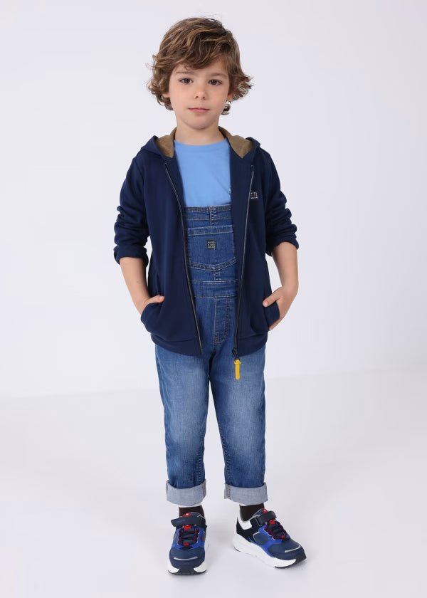 Felpa zip con cappuccio bambino Mayoral blu - ErreGiModaBimbo